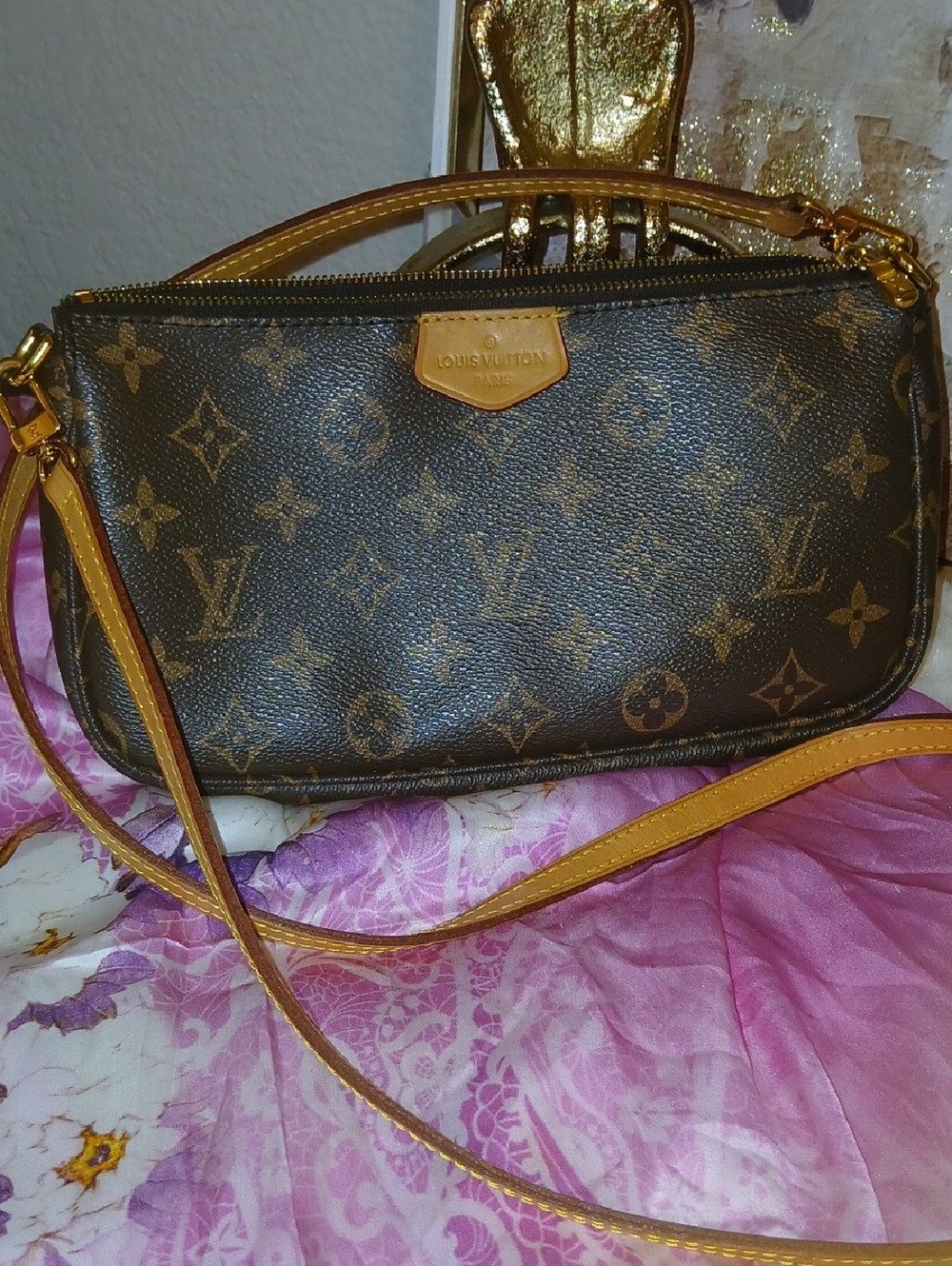 Louis Vuitton Monogram Canvas Crossbody Bag in Brown and Tan - Picture 5 of 16